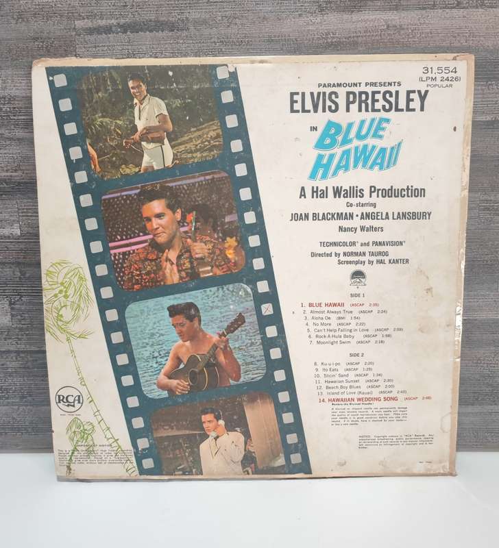 Vintage LP Record - Elvis Blue Hawaii
