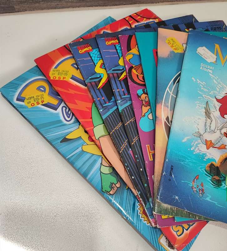 Vintage Topps/Panini Mixed Sticker Albums