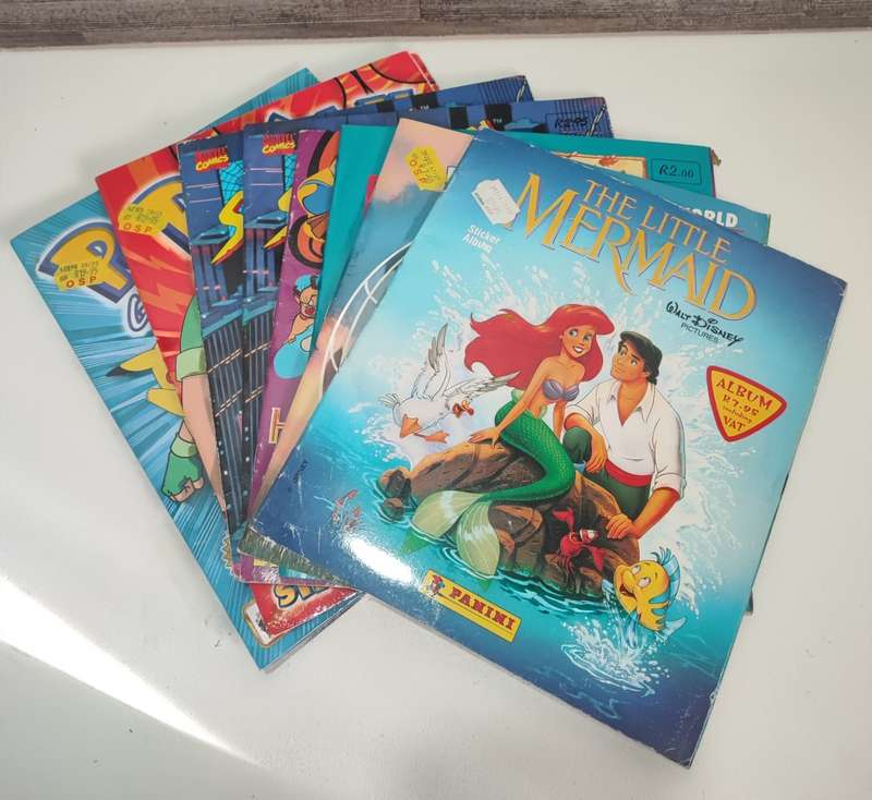 Vintage Topps/Panini Mixed Sticker Albums