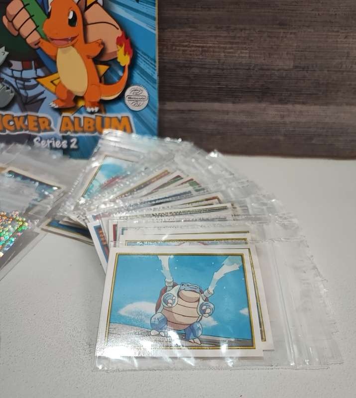 Vintage 2000 Topps Pokémon Series 2 Sticker Album & Collectible Stickers(Incomplete collection)