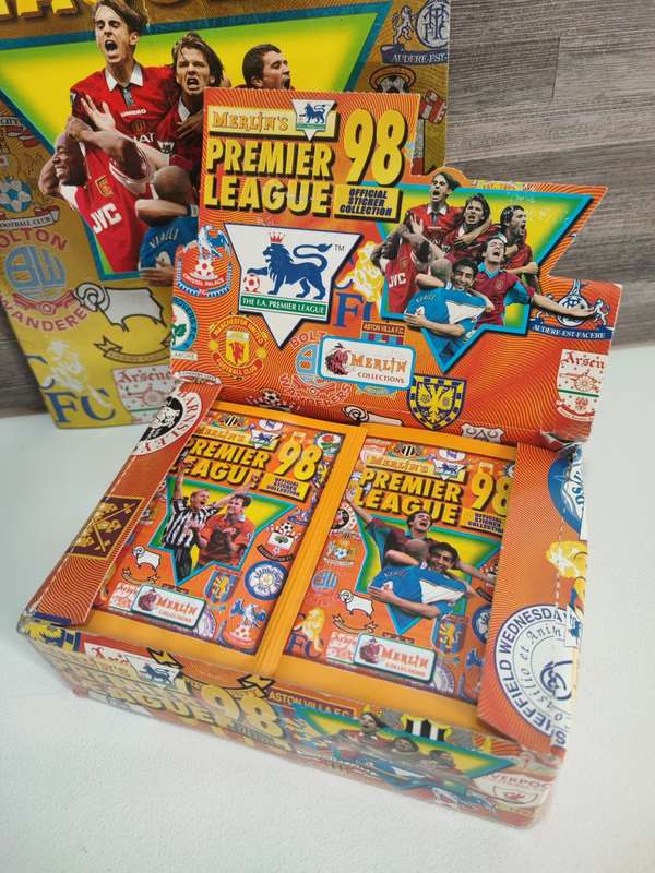 1998 Merlin`s by Topps Premier League Sticker Album & Collectible Stickers