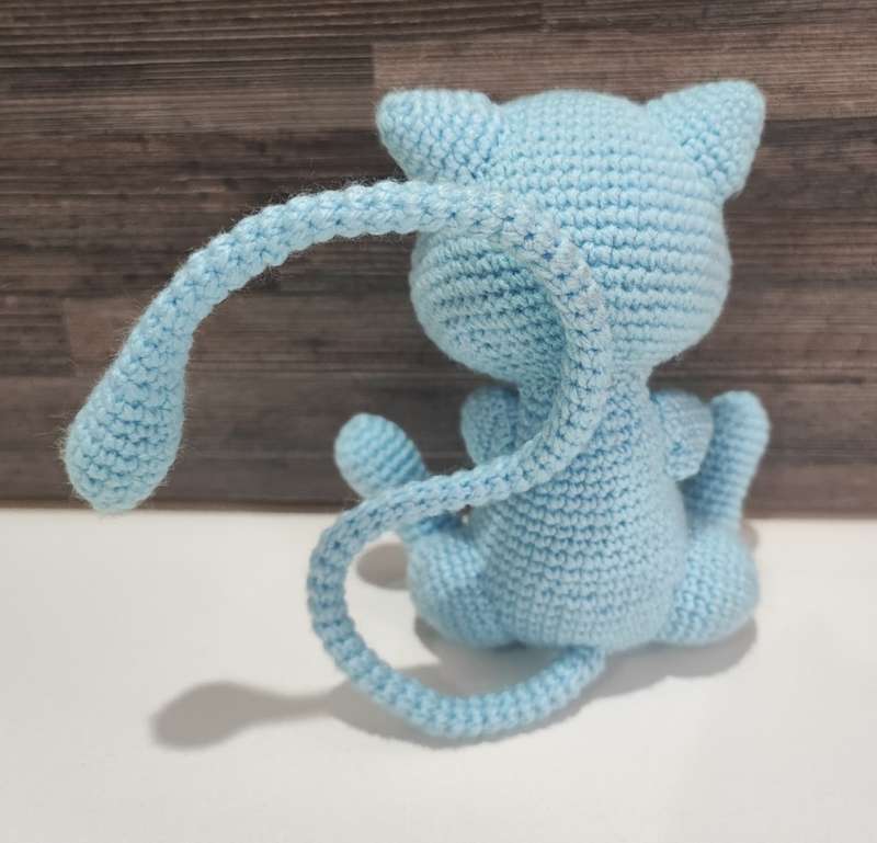 Beautiful Pokémon Mew Blue(Shiny) Hand Crochet Plushy