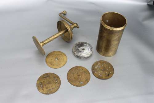 VINTAGE BRASS COOKIE PRESS