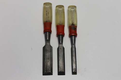 Vintage set of Stanley chisels. USA