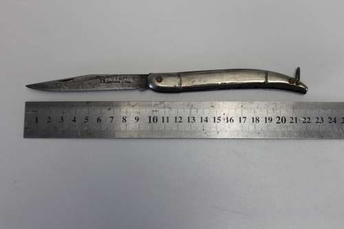 Vintage OKAPI knife. Carbon steel