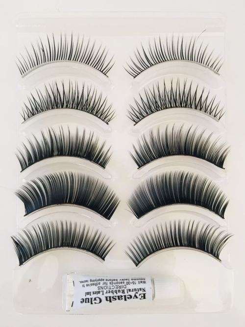 Electric Eye Beauty Eyelash Set/10pcs With 1pc Eyelash Glue 2in1 set