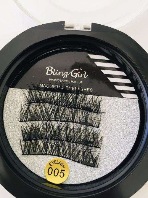 BlingGirl Magnetic eyelashes with 3 magnet handmade 3D/6D magnetic lashes natural false eyelash#011