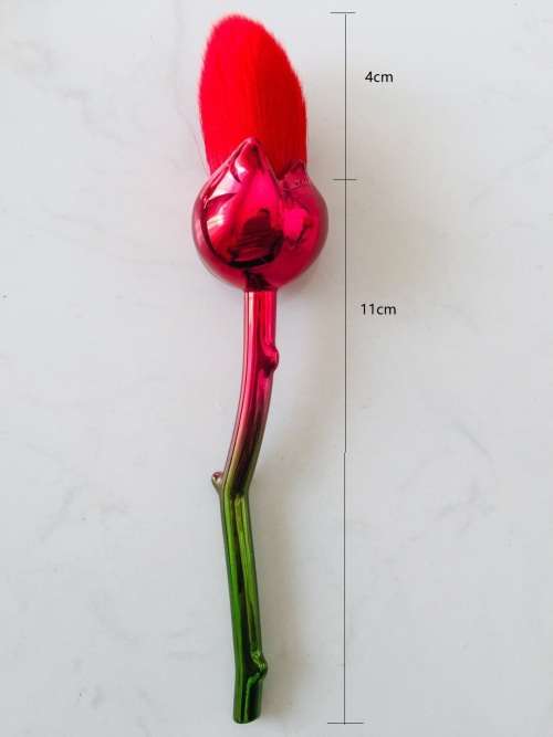 Rose Flower Shaped Makeup Brushes Set Women Powder Foundation Brushes Blush--3.5cm