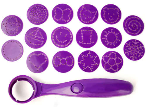 New Magic Spice Spoon Food Decorating Tools 16 Different Images Decor Coffee Cake Foods Piping Spoon