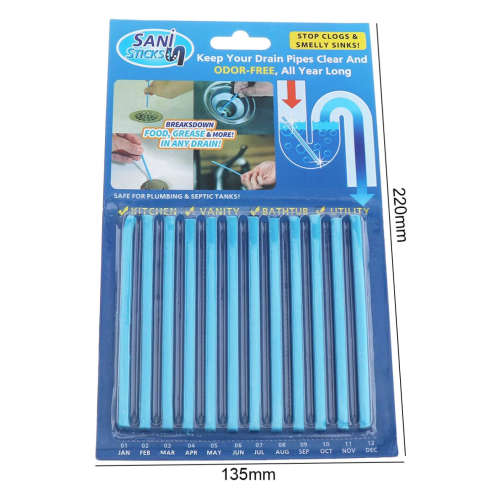 Practical Pipeline Bathtub Decontamination Drain Kitchen Sink filt Sani Sticks Sewer Cleaning Rod