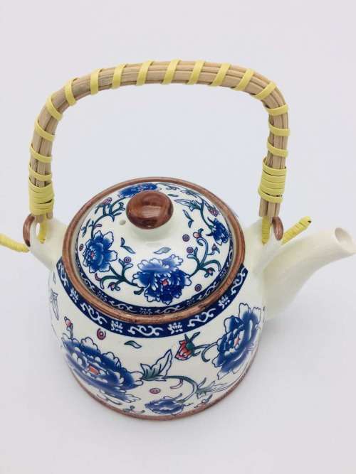 Chinese Tea Pot Tea pot/Chinese style tea pot/Flower design tea pot/Ceramic tea pot--750ml #3