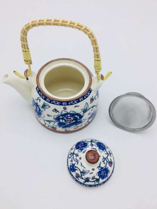 Chinese Tea Pot Tea pot/Chinese style tea pot/Flower design tea pot/Ceramic tea pot--750ml #3