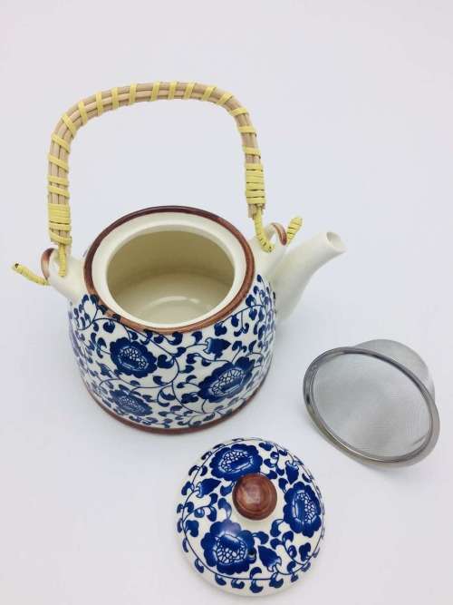 Chinese Tea Pot Tea pot/Chinese style tea pot/Flower design tea pot/Ceramic tea pot--750ml #3