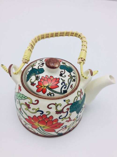Chinese Tea Pot Tea pot/Chinese style tea pot/Flower design tea pot/Ceramic tea pot--750ml #3
