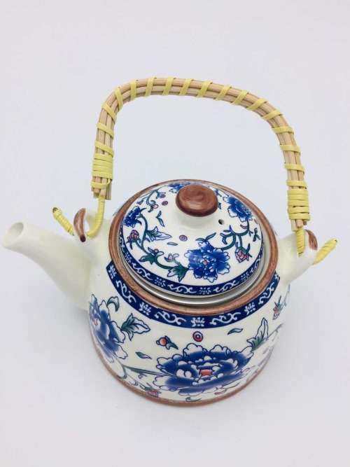 Chinese Tea Pot Tea pot/Chinese style tea pot/Flower design tea pot/Ceramic tea pot--750ml #3