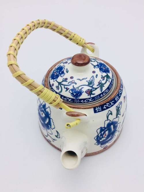 Chinese Tea Pot Tea pot/Chinese style tea pot/Flower design tea pot/Ceramic tea pot--750ml #3