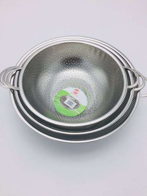 Strainer Stainless steel strainer/Colander stainless steel/wash basket--25cm