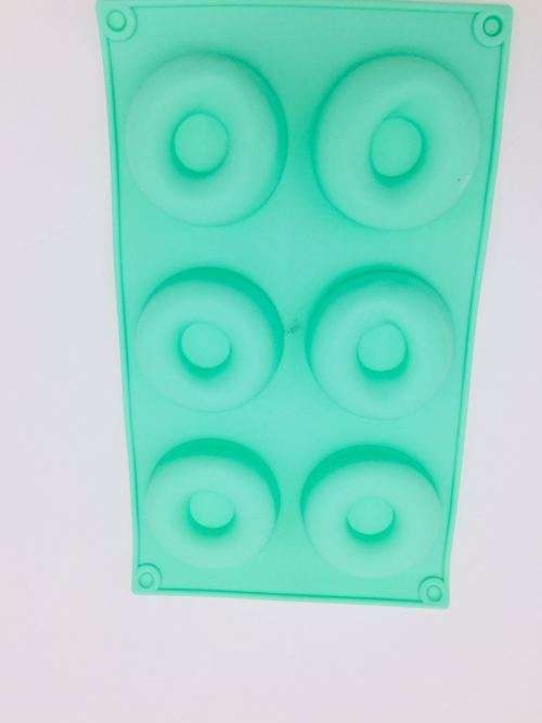 6pcs Cake mould/bakeware mould/square ice mould/Silicone mould donuts mold--blue