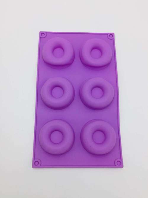 6pcs Cake mould/bakeware mould/square ice mould/Silicone mould donuts mold--blue