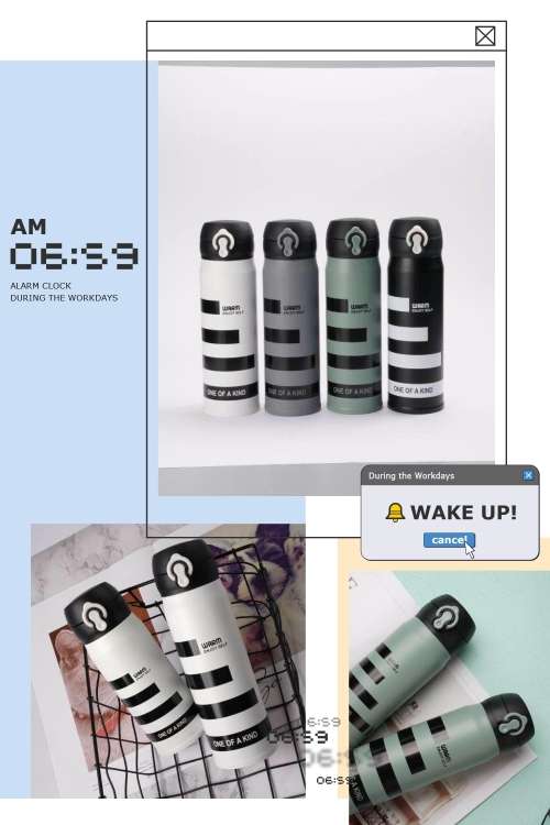 500ML vacuum flask Decal vacuum flask Filter vacuum flask Vacuum flask with sifter