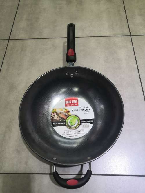 Cast Iron wok 32cm wok Big size wok