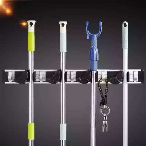 Broom Holder Mop holder Key holder Floormax Utility Holder Multifunctional mop rack senior aluminum