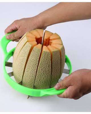 Watermelon cutter Multifunctional cutter Cantaloupe cutter Stainless steel blade Melon slicer