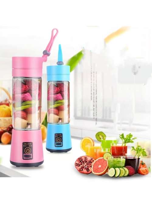 Rechargeable Double Blade Fruit Blender Smoothie Maker With USB Port