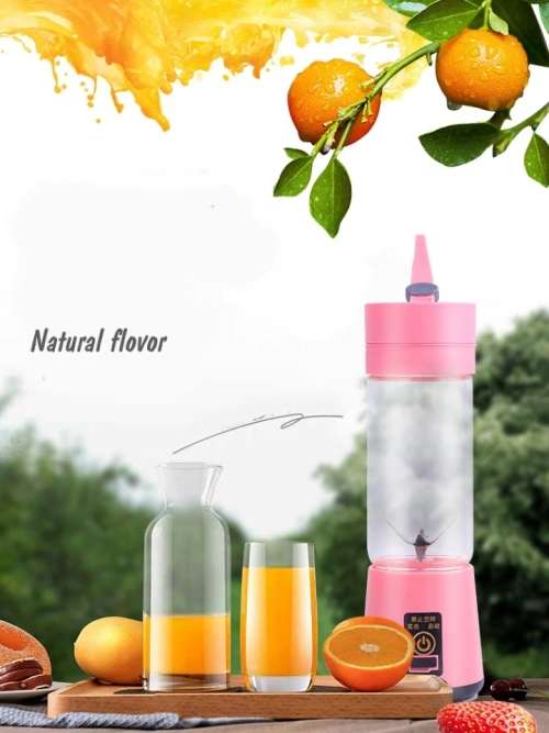 Rechargeable Double Blade Fruit Blender Smoothie Maker With USB Port