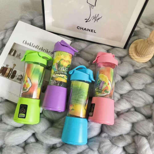 6 blades juice blender  rechargeable USB fruit juice blender Electric fruit juice