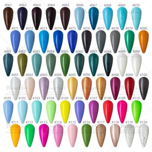 Bling Girl Gel Smalto Soak Off UV/LED Full Set, 120 Colour Gels+ Top and Base Coat