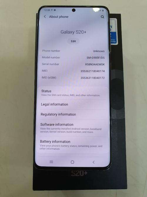 Samsung S20 plus