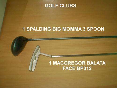 1 MacGregor club and 1 Spalding Club