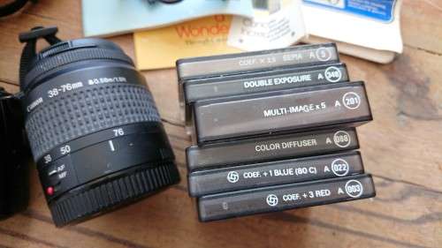 Canon EOS 500 Camera with 2 Lenses and  filters