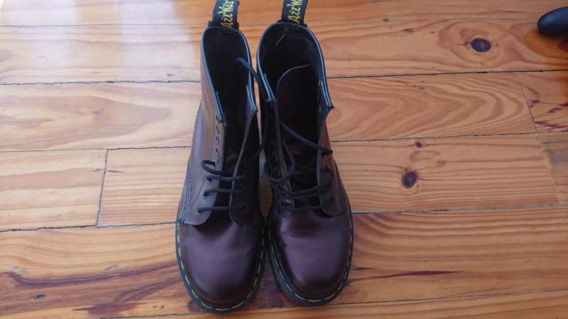 DR Marten Ankle Boots UK Size 5  Metallic Purple