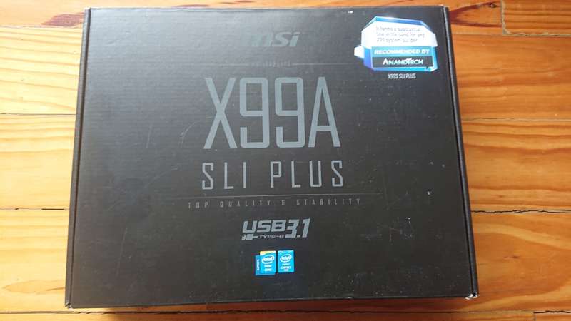 Broken MSI X99A SLI Plus Motherboard LGA 2011v3