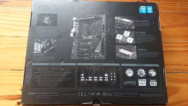 Broken MSI X99A SLI Plus Motherboard LGA 2011v3