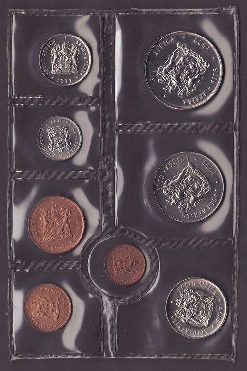 RSA 1977 Mint Pack Half cent to R1 Mintage 20 000
