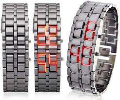 IRON SAMURAI - JAPANESE INSPIRED RED LED WATCH