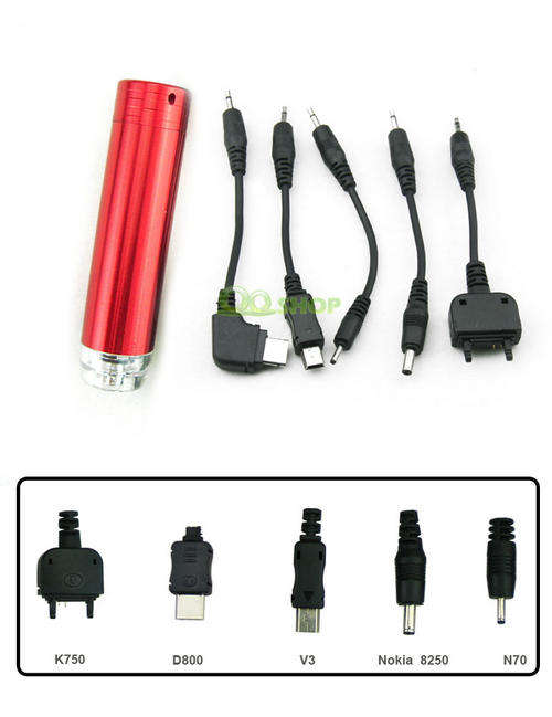 *SILVER*Universal Emergency Portable Instant Charger for Cell Phone