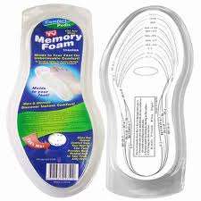 Memory Foam Insoles for smooth PAIN FREE walking-LATE ENTRY!!!!