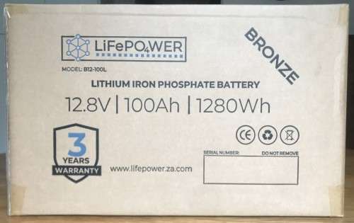 LiFePOWER LifePo4 (LFP) LITHIUM IRON PHOSPHATE BATTERY 12V (12.8V) | 100Ah | 1280Wh
