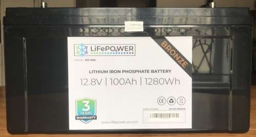 LiFePOWER LifePo4 (LFP) LITHIUM IRON PHOSPHATE BATTERY 12V (12.8V) | 100Ah | 1280Wh