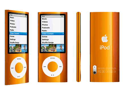 Apple iPod Nano 5th Generation 8GB with Camera : ORANGE