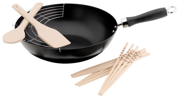 4-PIECE NON-STICK WOK STARTER KIT