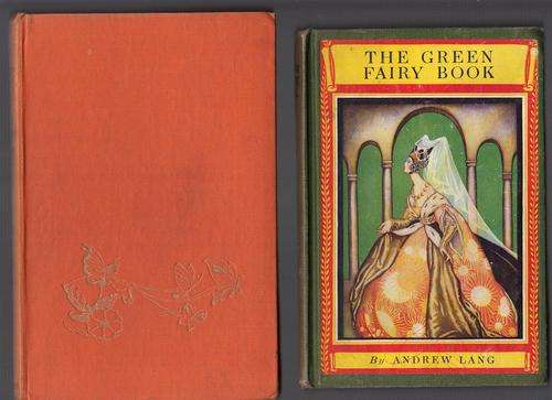 2 x  Fairy Books by ANDREW LANG (GREEN & ORANGE)