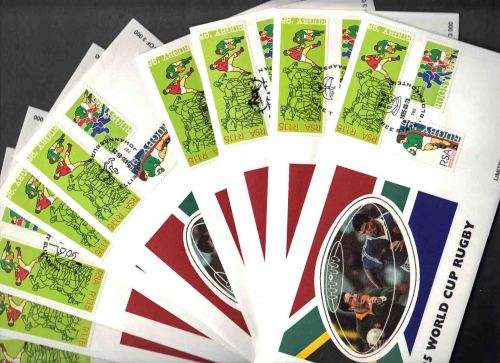 RUGBY COVERS Silk... Full Set of 9 Covers .. Cancellations all 9 Stadiums .....  Pristine Condition