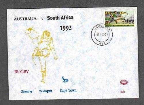 RUGBY ... AUSTRALIA vs SOUTH AFRICA 1992