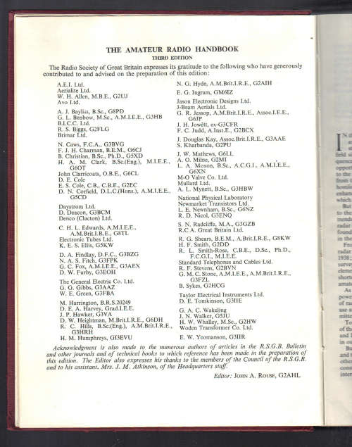 The Amateur Radio Handbook 1962