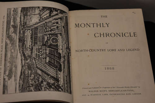 OLD BOOK of 1888 .... Very Good Condition No Loose Pages. The Monthly Chronicle